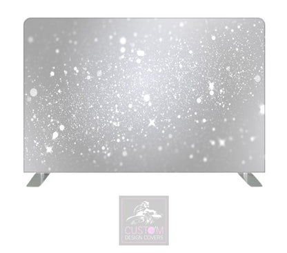 Grey Sparkle Effect Lycra Pillowcase Backdrop Cover (DOUBLE SIDED)