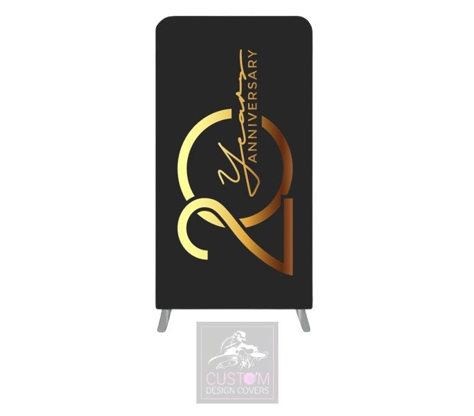 Anniversary Themed Lycra Banner Cover - DOUBLE SIDED