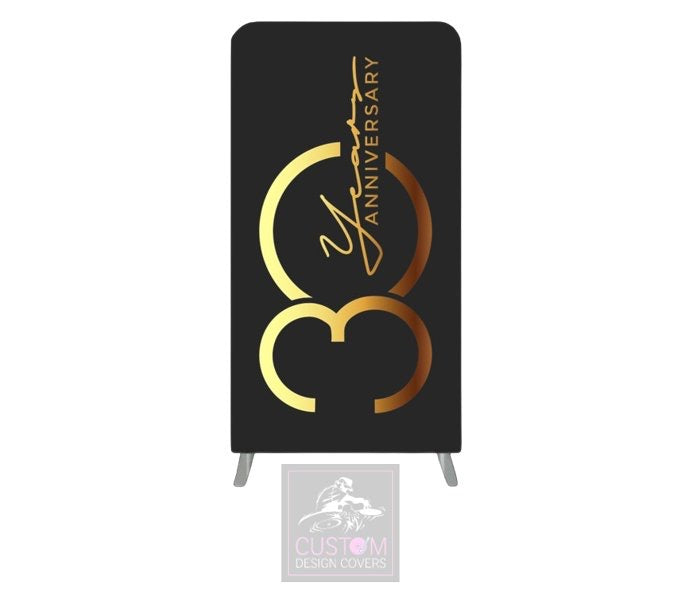 Anniversary Themed Lycra Banner Cover - DOUBLE SIDED