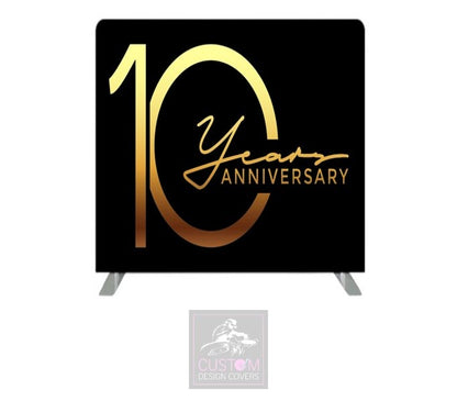 10th Anniversary Themed Lycra Backdrop Cover (DOUBLE SIDED)