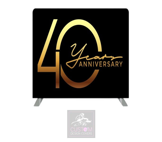 40th Anniversary Themed Lycra Backdrop Cover (DOUBLE SIDED)