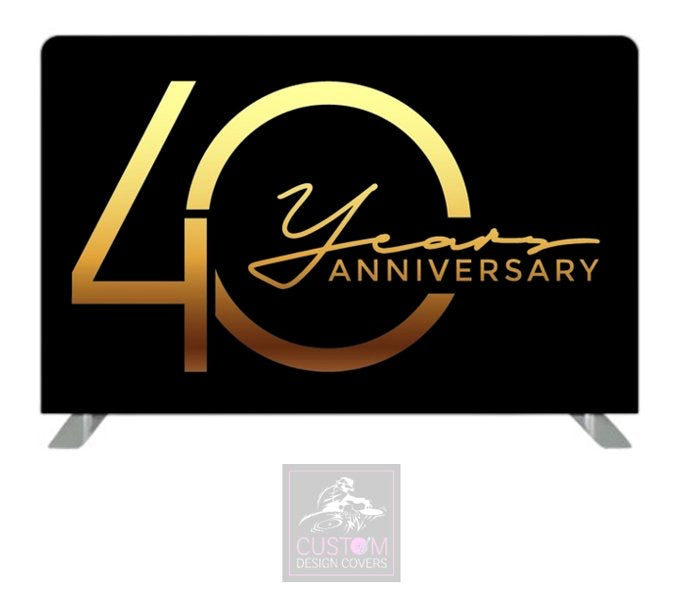 40th Anniversary Themed Lycra Backdrop Cover (DOUBLE SIDED)