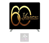 60th Anniversary Themed Lycra Backdrop Cover (DOUBLE SIDED)