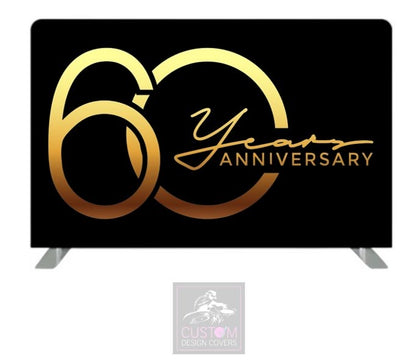 60th Anniversary Themed Lycra Backdrop Cover (DOUBLE SIDED)