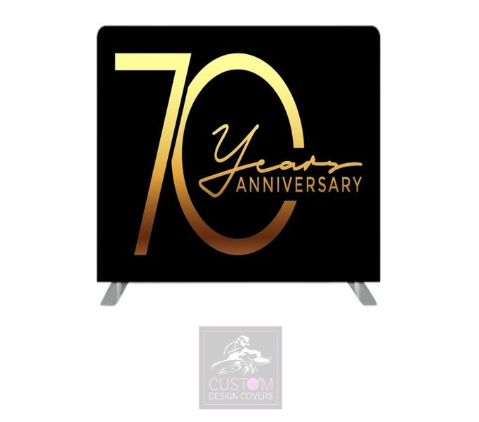 70th Anniversary Themed Lycra Backdrop Cover (DOUBLE SIDED)