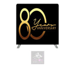 80th Anniversary Themed Lycra Backdrop Cover (DOUBLE SIDED)