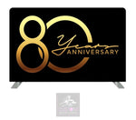 80th Anniversary Themed Lycra Backdrop Cover (DOUBLE SIDED)