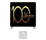 100th Anniversary Themed Lycra Backdrop Cover (DOUBLE SIDED)