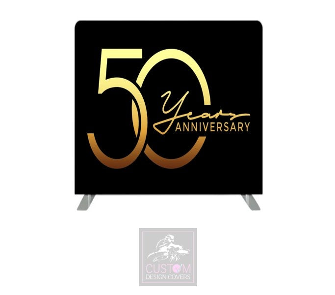 50th Anniversary Themed Lycra Backdrop Cover (DOUBLE SIDED)