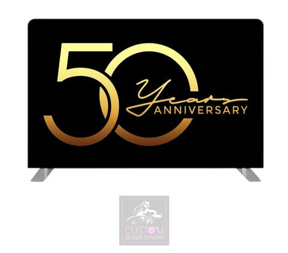 50th Anniversary Themed Lycra Backdrop Cover (DOUBLE SIDED)