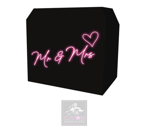 Neon Effect Mr & Mrs Lycra DJ Booth Cover