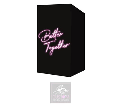 Neon Effect Better Together Pink on Black Booth Cover Micron