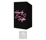 Happily Ever After Pink on Black Booth Cover Micron