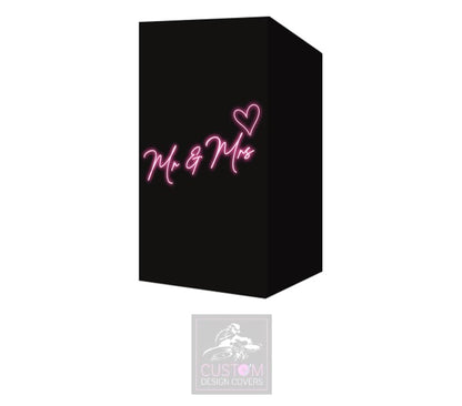 Neon Effect Pink on Black Booth Cover Micron