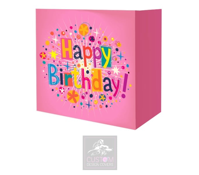 Happy Birthday Pink Booth Cover Truss