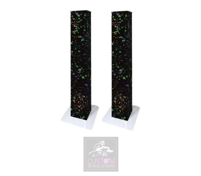 Splatter Effect Lycra Podium Covers (PAIR)