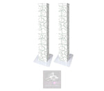 Grey Hearts Podium Covers (PAIR)