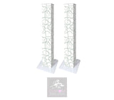 Grey Hearts Podium Covers (PAIR)