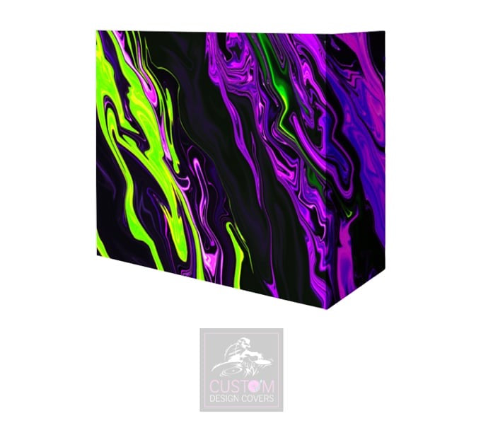 Marble Effect Lycra DJ Booth Cover