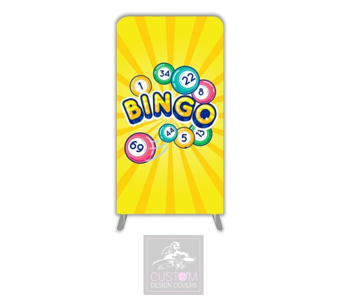 Yellow Bingo Lycra Display Banner Cover