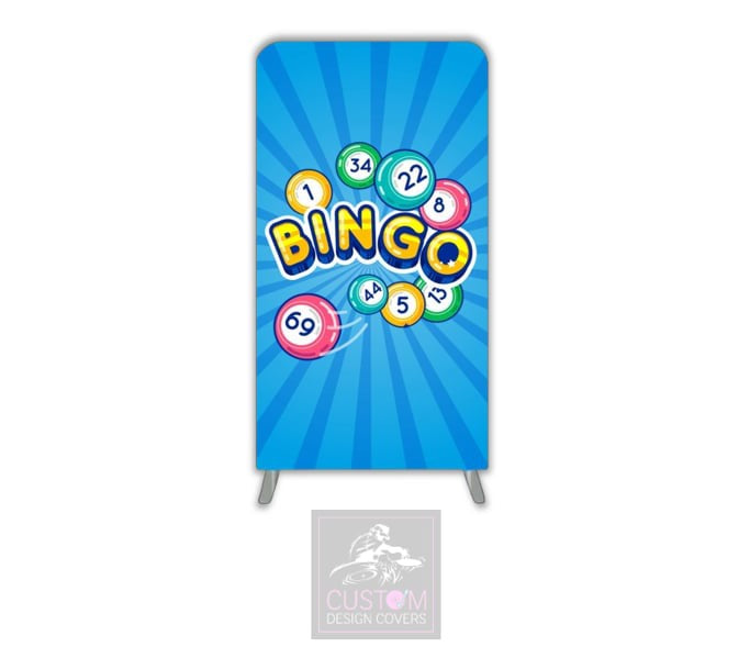 Blue Bingo Lycra Display Banner Cover