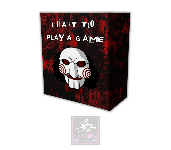 I Want To Play A Game Halloween Lycra DJ Booth Cover 