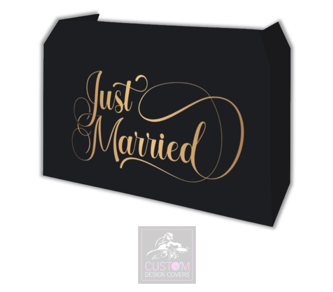 Just Married Lycra DJ Booth Cover