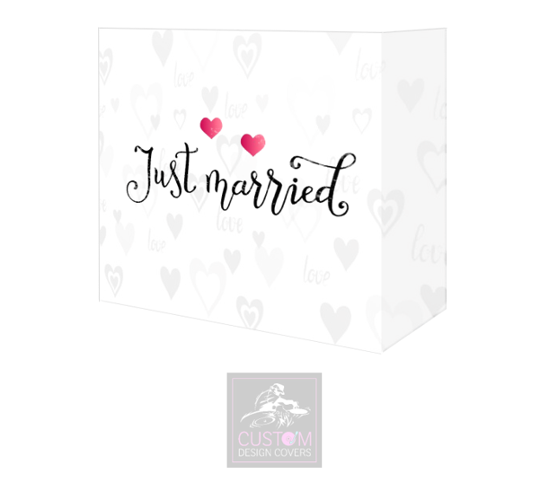 Just Married Booth Cover Combi