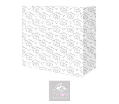 Just Married Lycra DJ Booth Cover