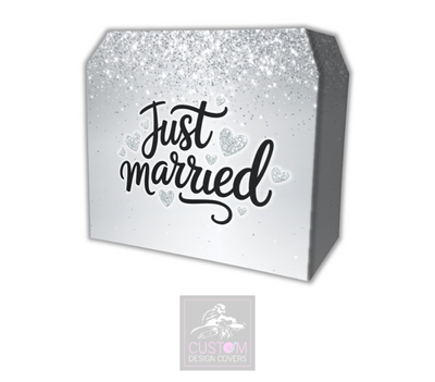 Just Married Lycra DJ Booth Cover (PACKAGE BUNDLE)