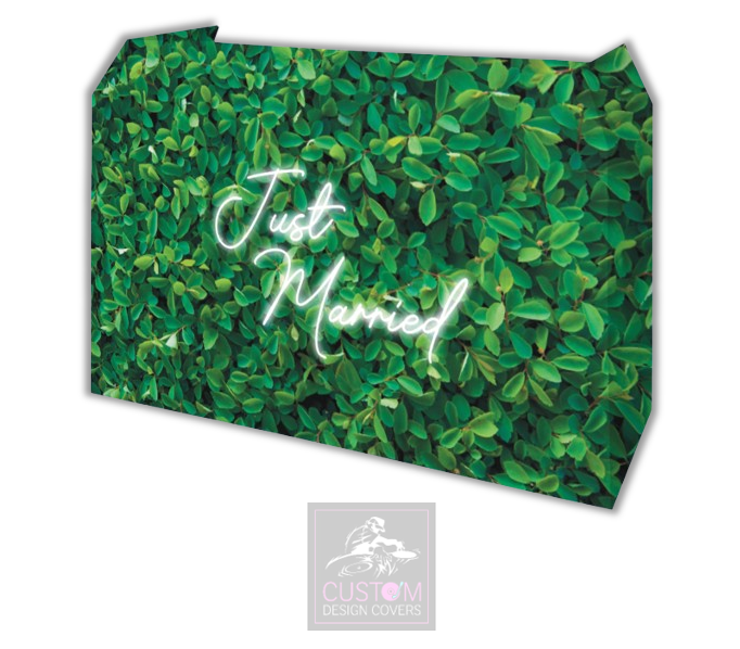 Spiraea Leaves Just Married Lycra DJ Booth Cover
