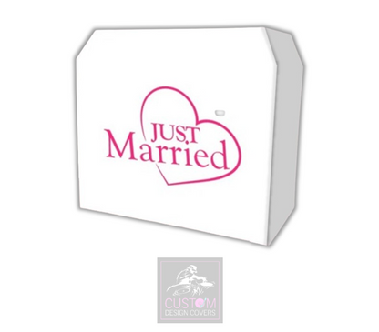 Just Married DJ Lycra DJ Booth Cover