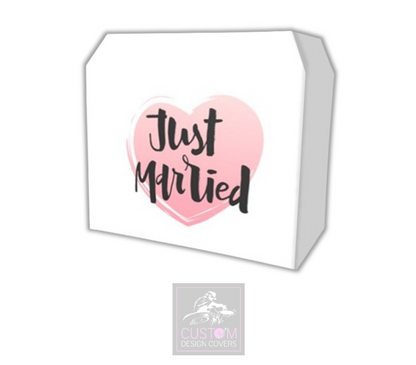 Just Married DJ Lycra DJ Booth Cover