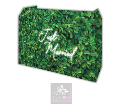 Spiraea Leaves Just Married Lycra DJ Booth Cover