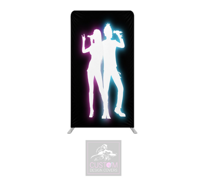 Glow Party Lycra Banner Cover - DOUBLE SIDED