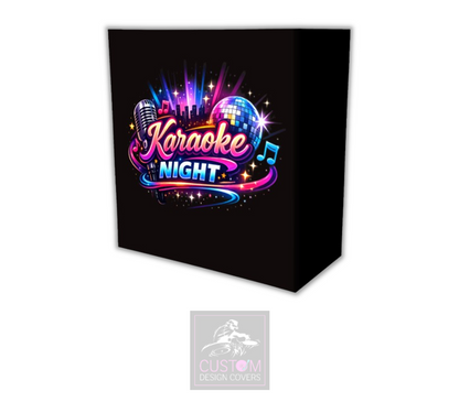 Karaoke Night Lycra DJ Booth Cover