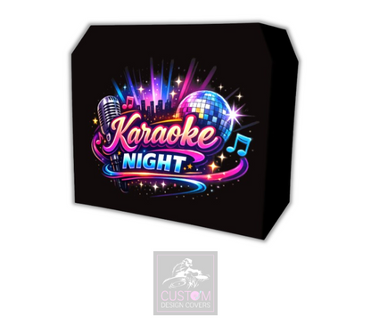 Karaoke Night Lycra DJ Booth Cover