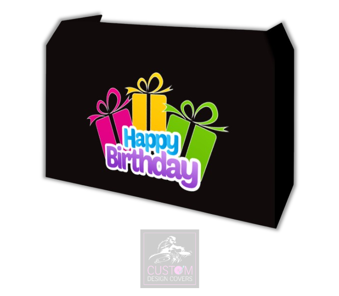 Kids Happy Birthday Lycra DJ Booth Cover