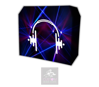 Laser Effect Lycra DJ Booth Cover