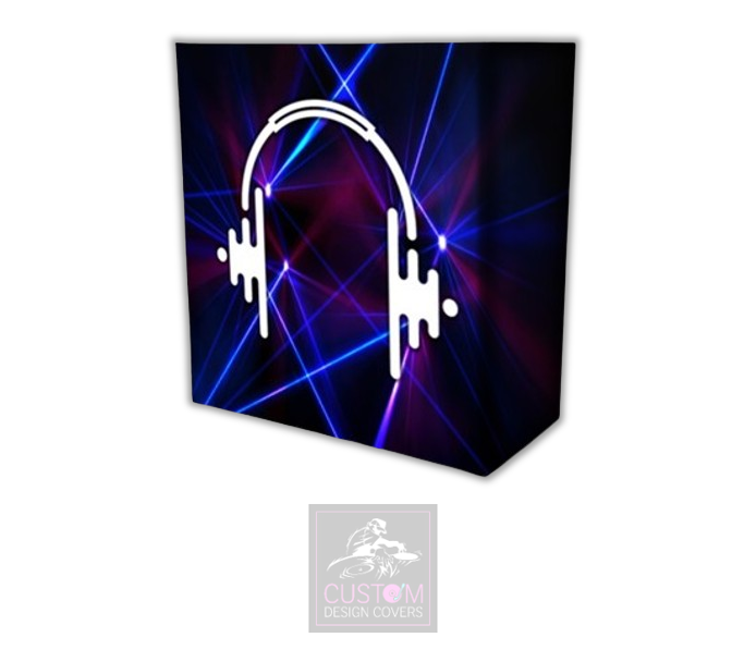 Laser Effect Lycra DJ Booth Cover