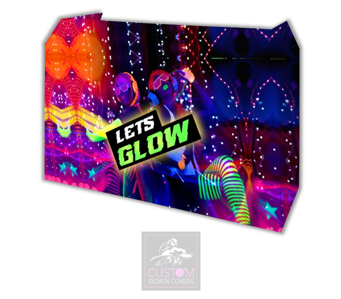 Let's Glow Lycra DJ Booth Cover