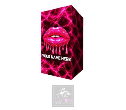 Lush Lips Custom Lycra DJ Booth Cover