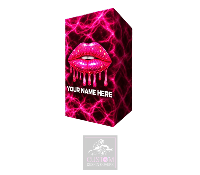 Lush Lips Custom Lycra DJ Booth Cover