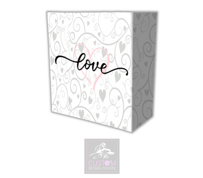 Love Hearts & Vines Lycra DJ Booth Cover