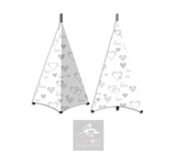 Two Sided Wedding Love & Hearts Speaker Stand Lycra Covers