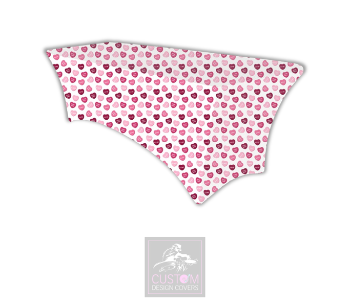 Love Heart Sweets Lycra Table Cover 