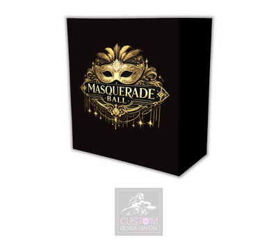 Masquerade Ball  Lycra DJ Booth Cover (PACKAGE BUNDLE)