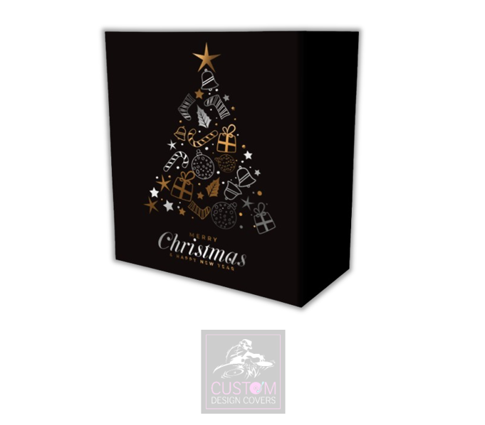 Merry Christmas Lycra DJ Booth Cover