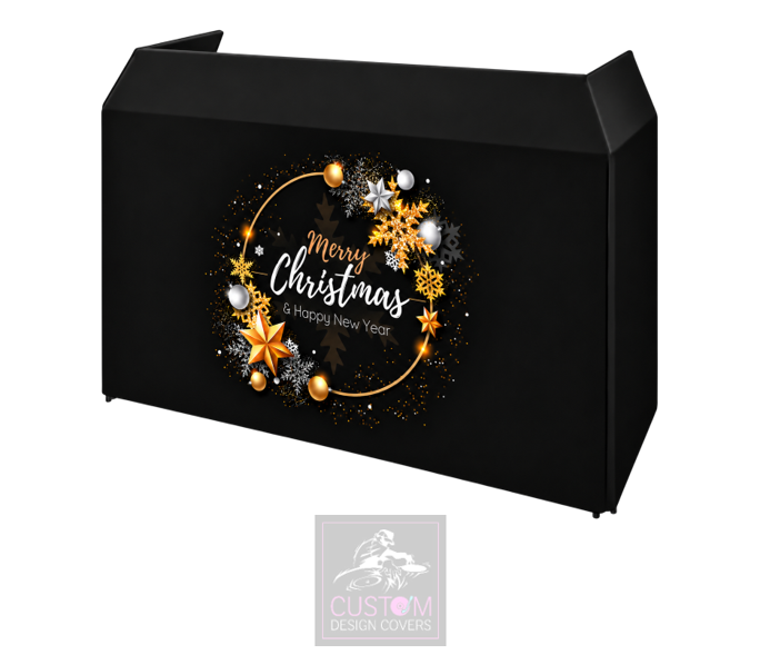 Merry Christmas Lycra DJ Booth Cover