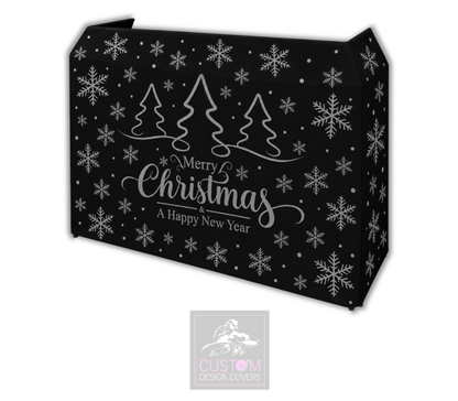 Merry Christmas *GREY* Lycra DJ Booth Cover